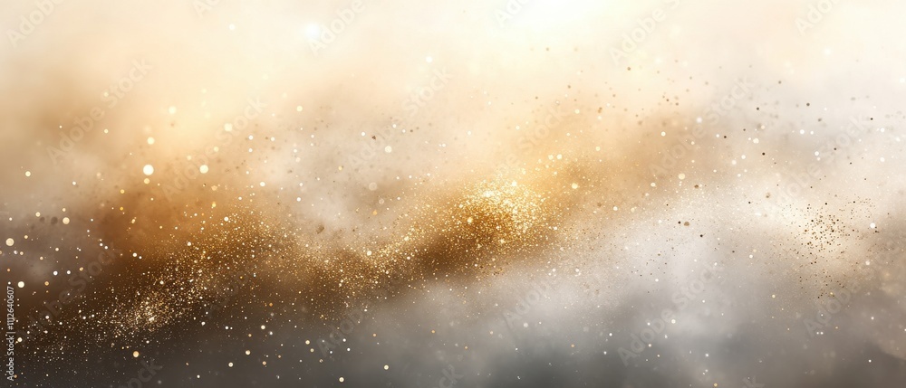 A cosmic scene with shimmering stars and ethereal clouds. A cosmic scene with shimmering stars and ethereal clouds.
