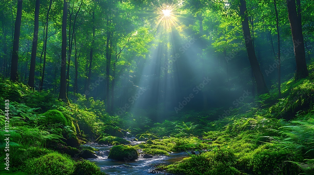 Fototapeta premium morning in the forest