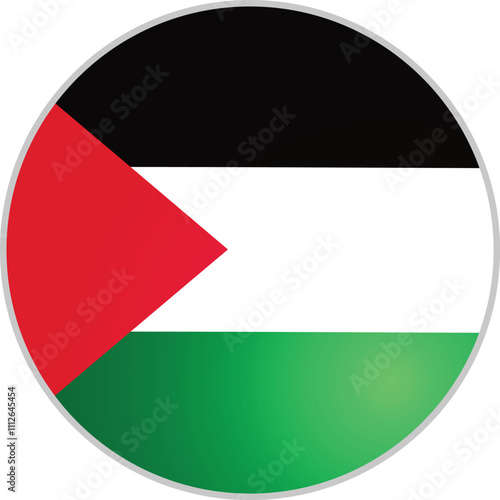 Palestine Country Round Flag Vector Free Download Palestine Country Round Flag Vector - GFXLoad