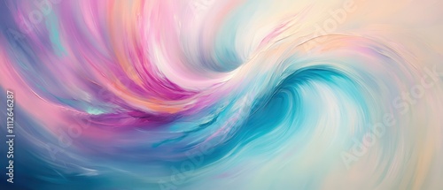 Wallpaper Mural Abstract swirling colors in pastel hues creating a serene atmosphere. Torontodigital.ca