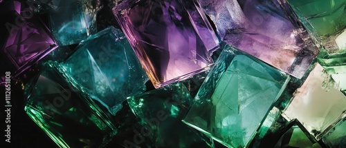 Wallpaper Mural Colorful, translucent crystals arranged in a visually striking manner. Torontodigital.ca