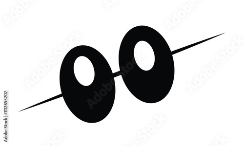 Olive toothpick icon. Two black olive with stick vector design illustration isolated on white background. Healthy food ingredient. Vector illustration. EPS 10