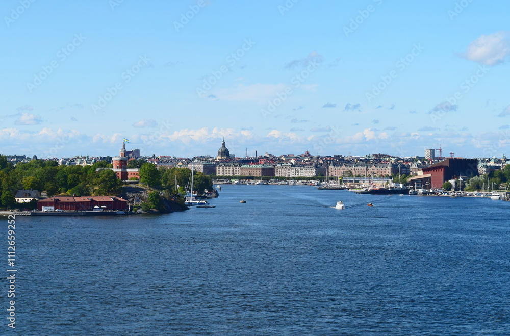 Stockholm seen from the seaside Stockholm seen from the seaside