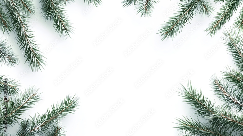 Christmas Fir Branches Frame Set. Xmas Border for Holiday Greeting
Christmas Fir Branches Frame Set. Xmas Border for Holiday Greeting