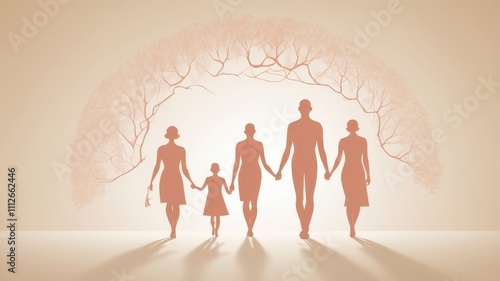 Causes of cancer. Family health concept
