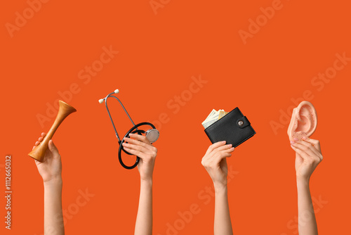 Female hands with medical s...