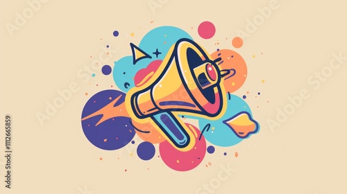 Icon of a megaphone symbol.