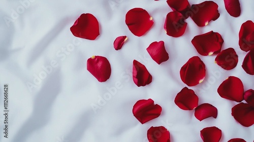 red blood cellsRed rose petals, a symbol of love and romance, scattered like a heart-shaped gift for Valentine's Day photo