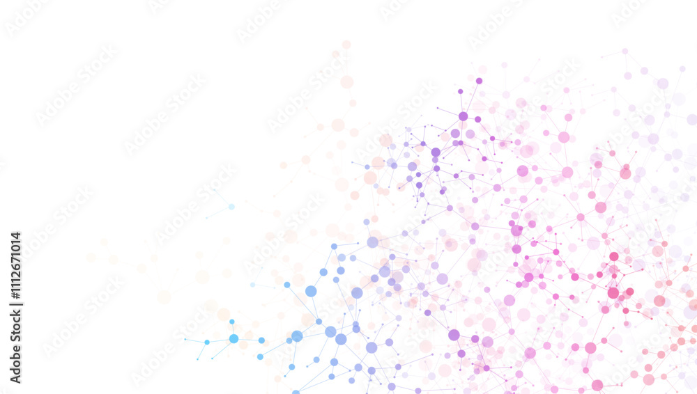 Molecules on gray background. Used for design healthcare, science and medicine background. DNA strand. Molecular structures Molecules on gray background. Used for design healthcare, science and medicine background. DNA strand. Molecular structures