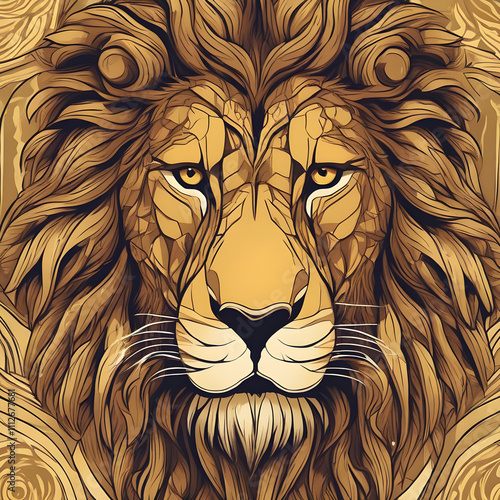  highly detailed lion  photo