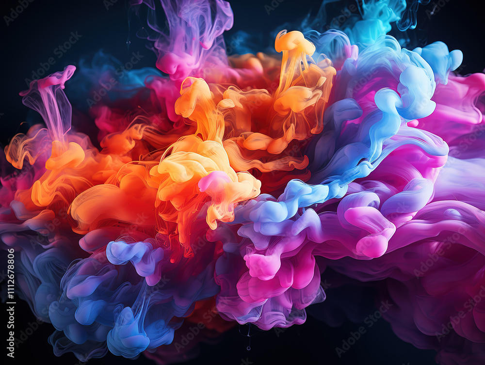 Vibrant Abstract Swirling Colors Vibrant Abstract Swirling Colors