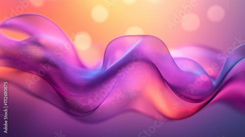 Dynamic Abstract Wave Pattern with Vibrant Gradient Colors