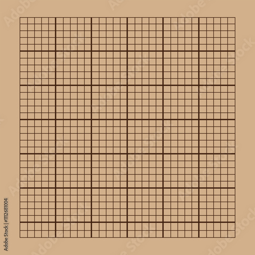 Trigonometrical system of coordinates on graph paper. vector illustration. template for drawing graphs of trigonometric functions.
