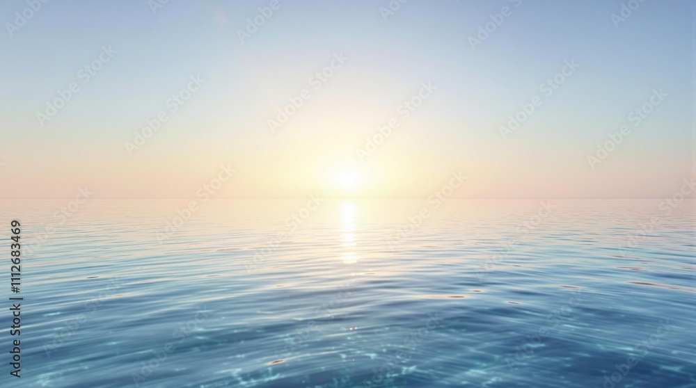 Obraz premium Clear lake in the morning with subtle ripples, serene atmosphere, natural beauty