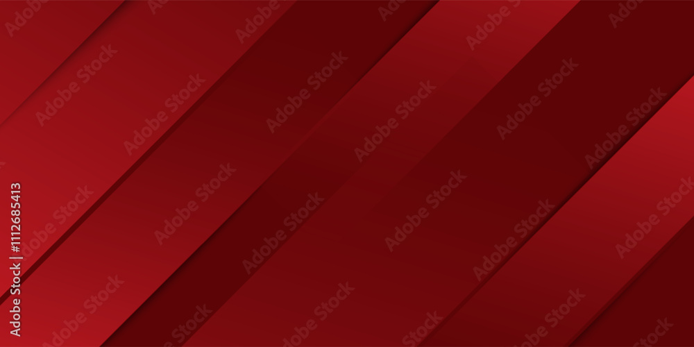 Fototapeta premium Red abstract background. Dynamic shapes composition modern gradient red background