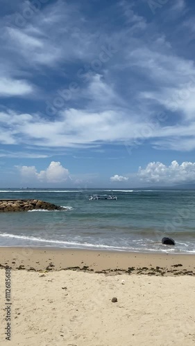 Traditional Fishing Boat on Bali’s Tranquil Sea