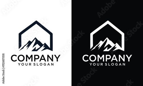 Creative mountain logo icon design vector design template inspiration
