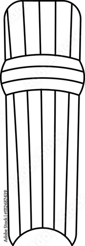 Cricket leg pad icon. Sports signs and symbols.