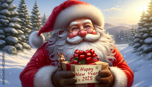Santa Clause celebrating Christmas New Year Celebrations
