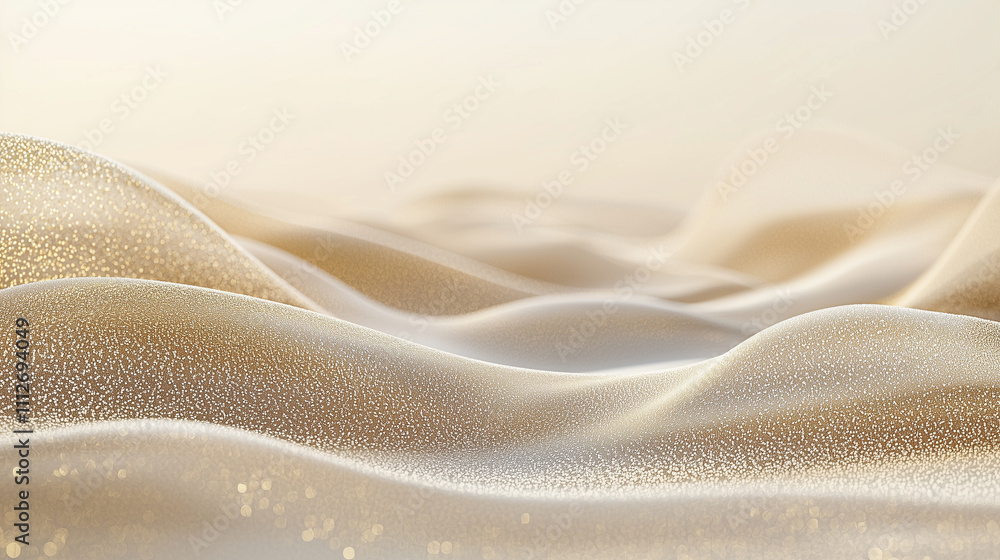 A soft, shimmering fabric undulates, capturing light with a delicate sheen, creating an ethereal and tranquil atmosphere. A soft, shimmering fabric undulates, capturing light with a delicate sheen, creating an ethereal and tranquil atmosphere.