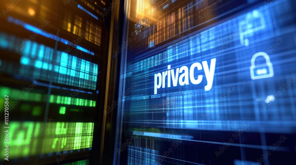 Anti Tracking of Privacy: Privacy is prominently displayed on digital interface, symbolizing data security and protection in modern Anti Tracking of Privacy: Privacy is prominently displayed on digital interface, symbolizing data security and protection in modern