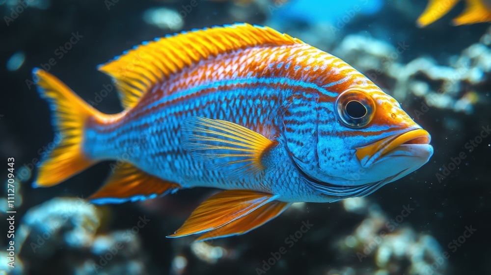 Underwater Photography Colorful fish One main object high quality very detailed Professional image Underwater Photography Colorful fish One main object high quality very detailed Professional image