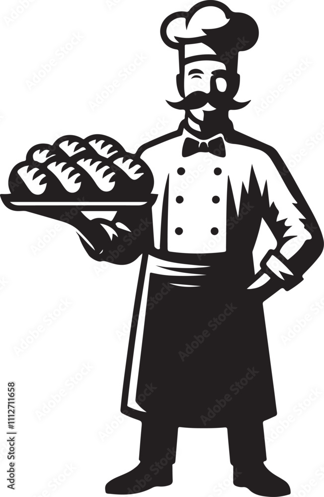 Chef logo design. Restaurant logo