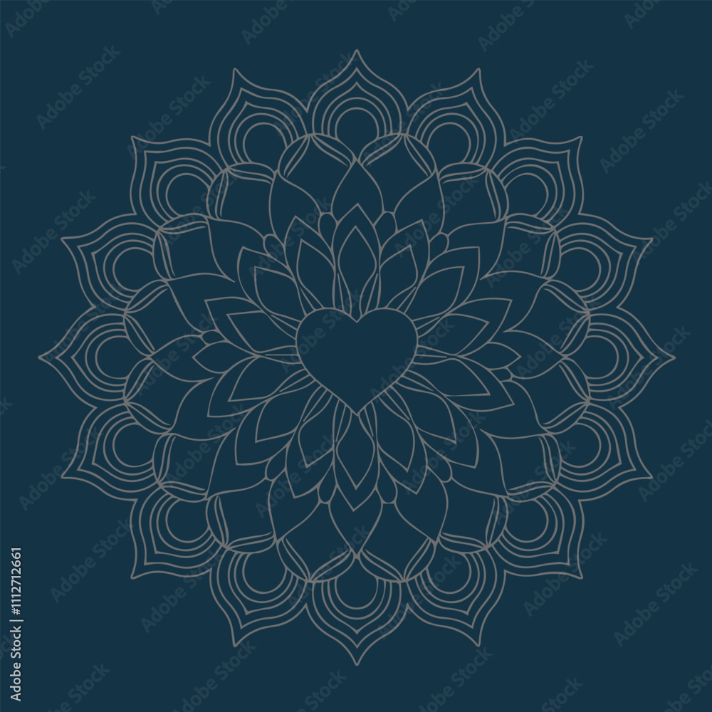 Mandala Art with Floral Details
Mandala Art with Floral Details