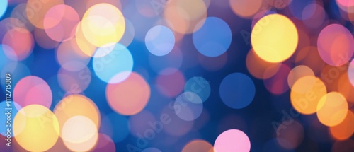 A vibrant bokeh background showcasing a multitude of colorful circles of light.