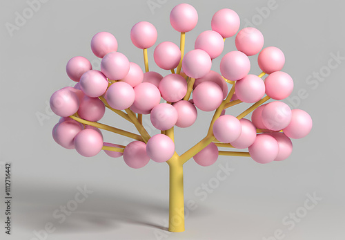 3d render of a molecule
