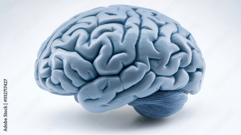 Detailed Human Brain Model on Soft Background for Educational Purposes Detailed Human Brain Model on Soft Background for Educational Purposes