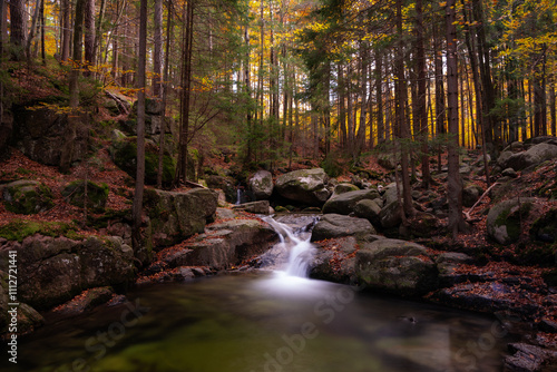 Karkonosze, Sudety, Śnieżka, góry, Sokoliki, wodospad photo