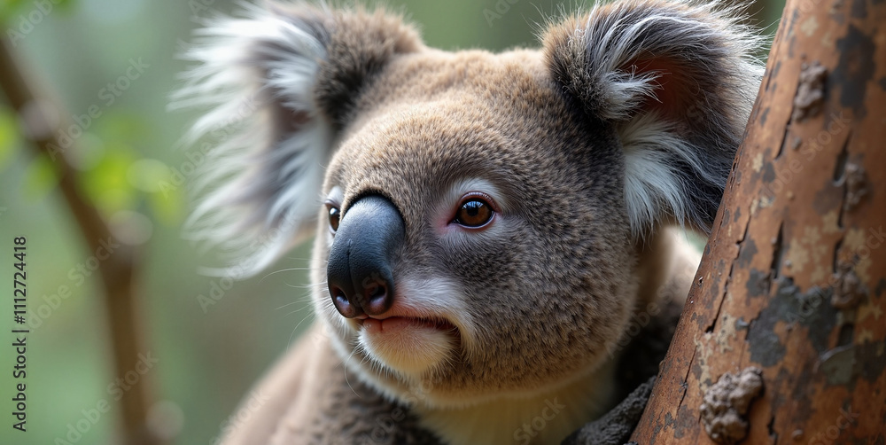 Obraz premium Koala Close-Up: Australian Wildlife Portrait