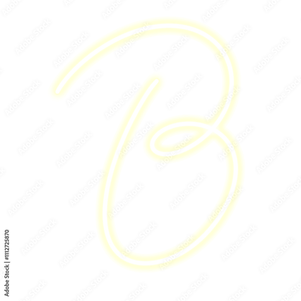 Obraz premium neon doodle party line png