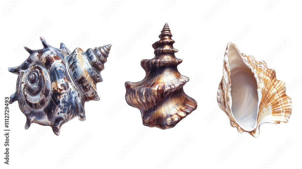 Seashell transparent background Seashell transparent background