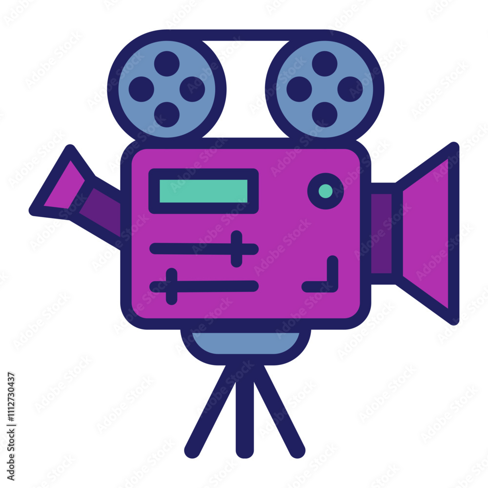 Fototapeta premium Movie Camera Clipart