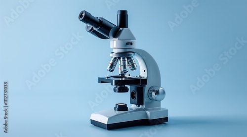 Microscope for Analysis Isolated on transparent 