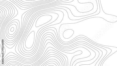 Vector tree rings seamless background, subtle pattern. topographic map background concept.