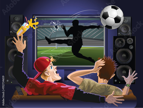 TV broadcast Soccer (football) Championship.