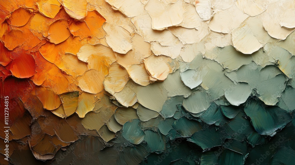 Close up of a painting with different colors Close up of a painting with different colors
