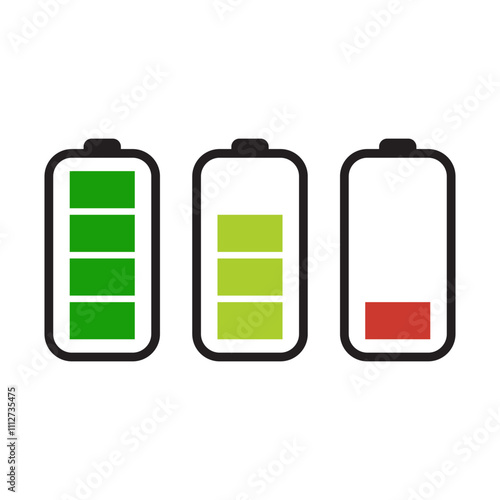 battery icon set