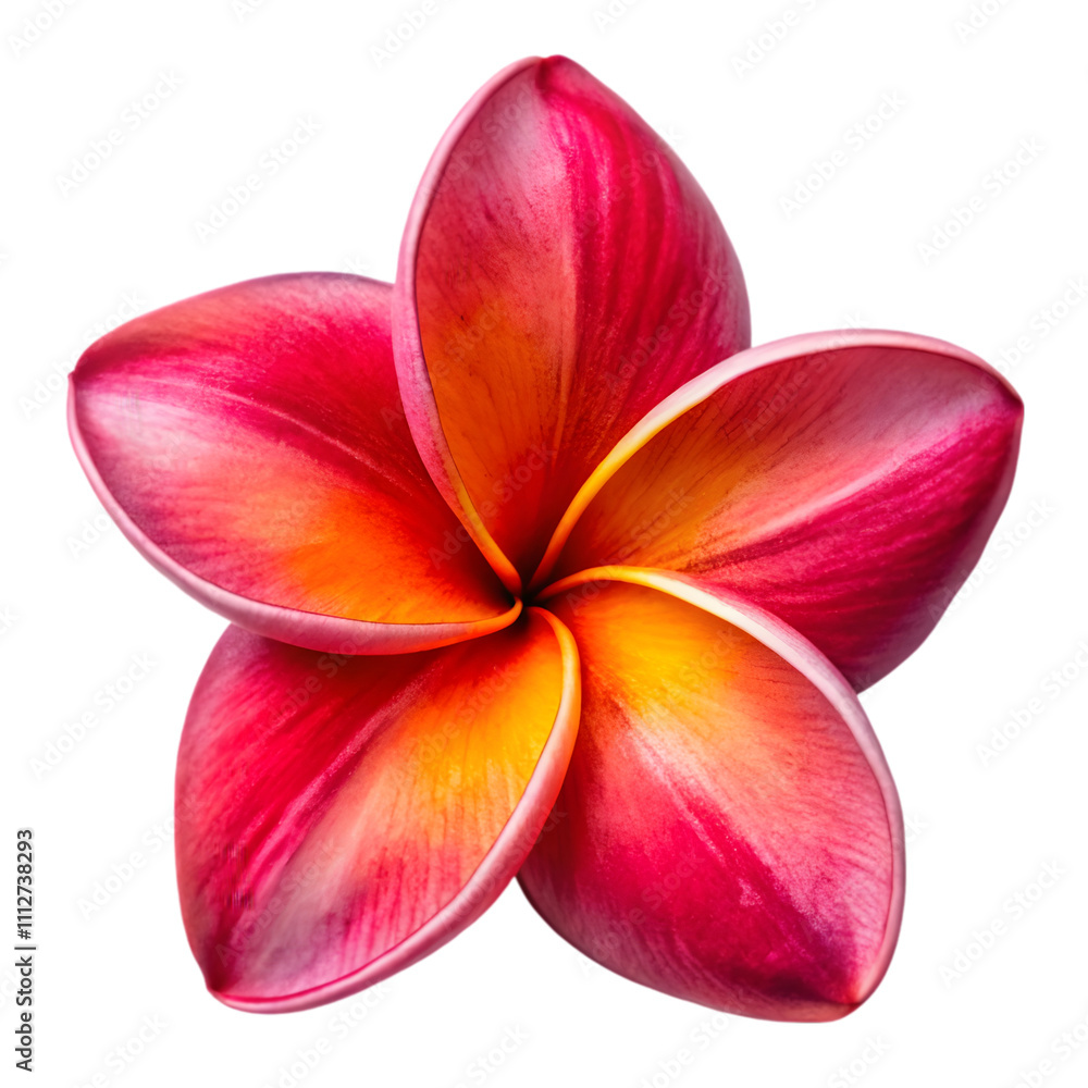 fresh red frangipani flower top view isolated on transparent background fresh red frangipani flower top view isolated on transparent background
