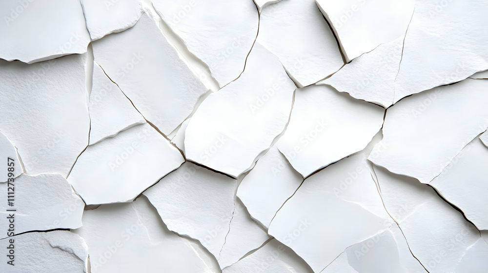 Textured white surface with broken layers. Textured white surface with broken layers.