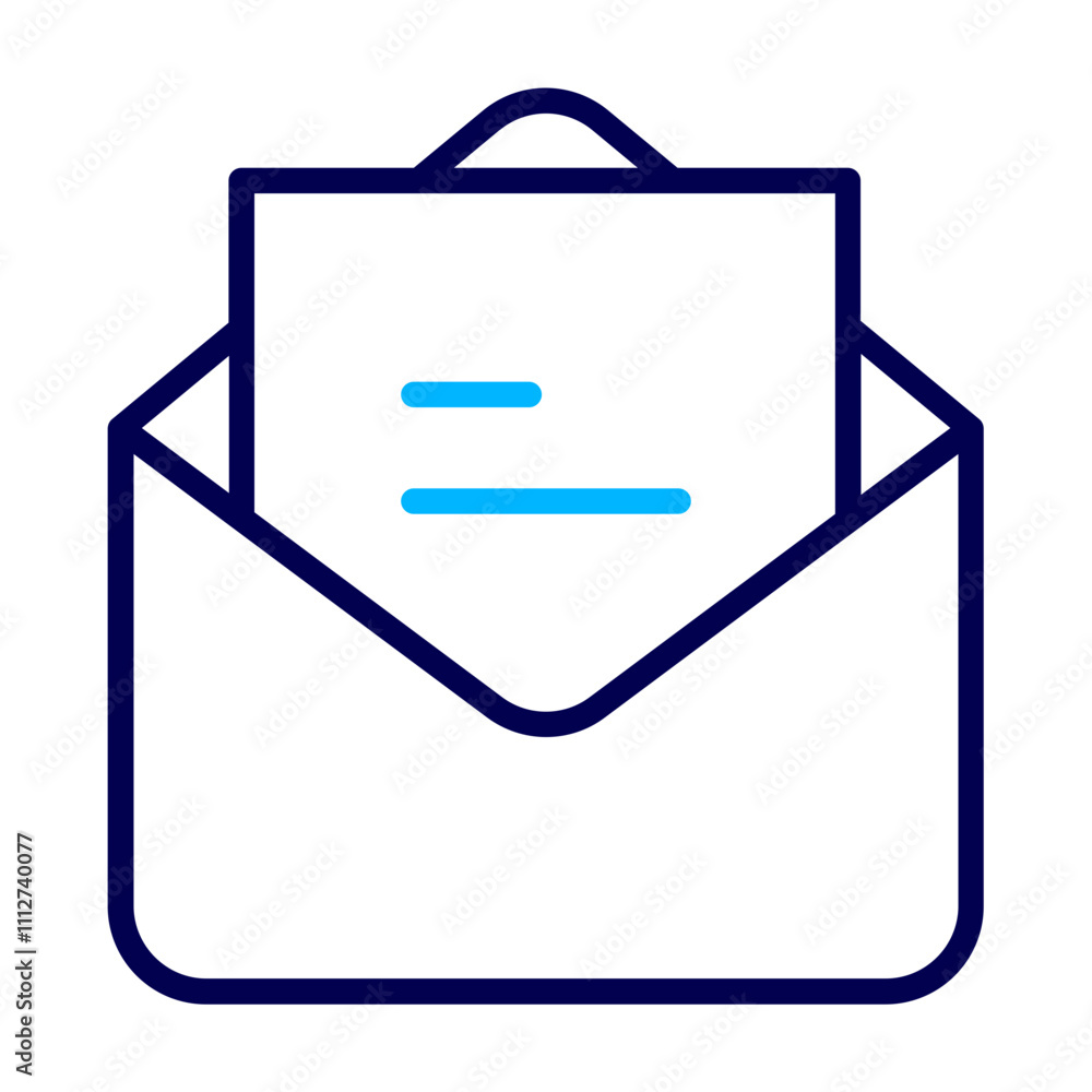 Invitation Outline Color icon Invitation Outline Color icon