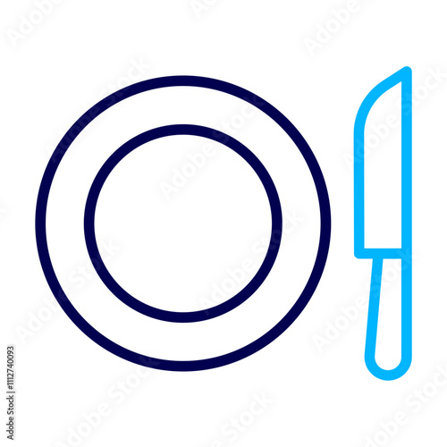 Food platter Outline Color icon