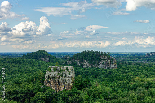 Bluffs in the forest photo