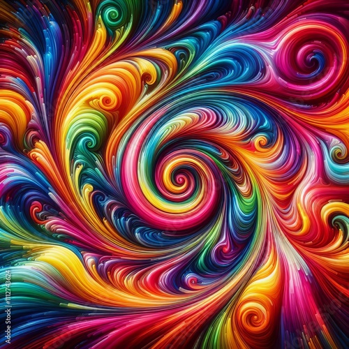 Psychedelic Swirl Bright swirling colors that distort and bend g