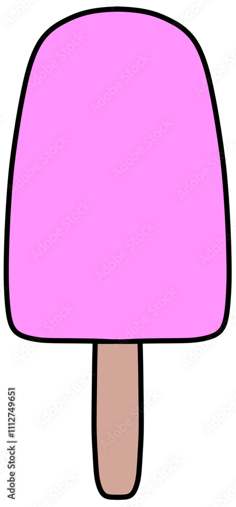 Fototapeta premium Pink ice pop