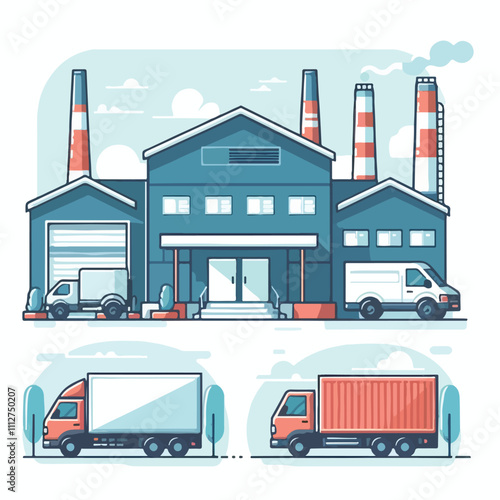 warehouse vector