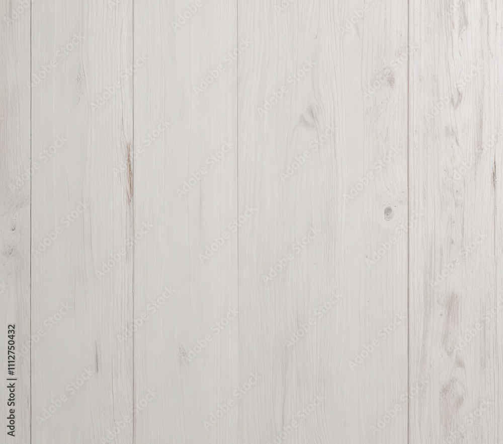 Obraz premium Thin white wooden boards with subtle wood grain texture, white, subtle